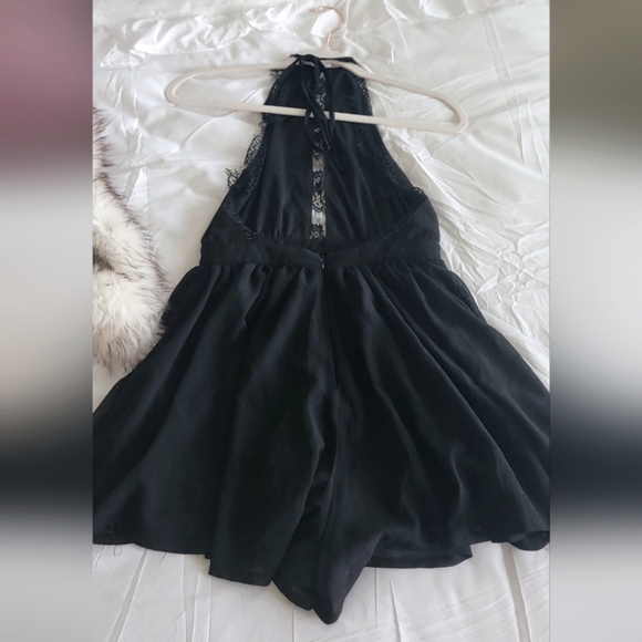 L'atiste By Amy - Black Lace Romper - Size Small - Picture 5 of 7